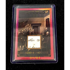 Authentic Piece of the Declaration of Independence 1/1 One of a Kind